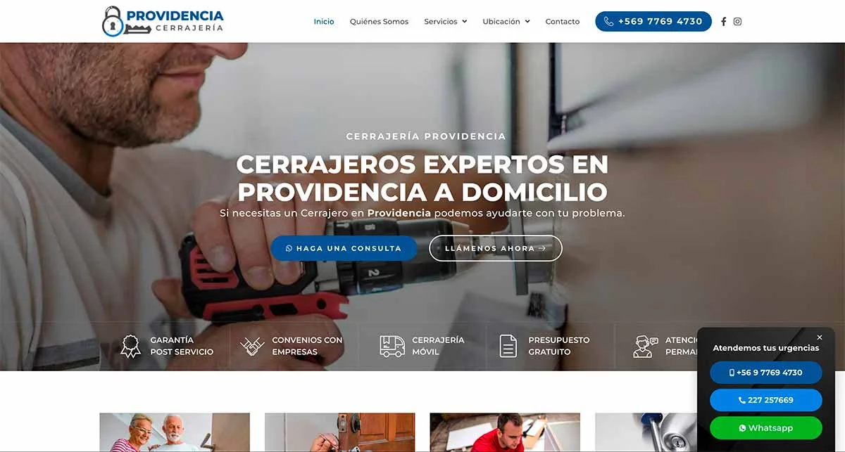 Instalación cerraduras providencia