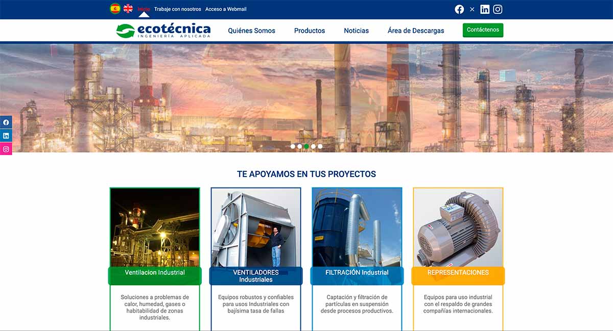 Fltros industriales para ventilación