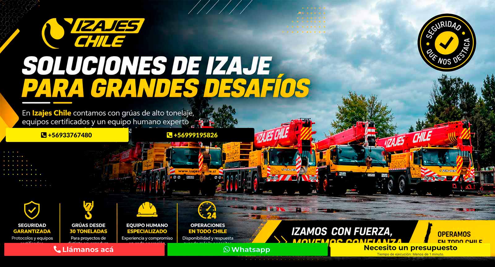 Izaje de cargas en Chile